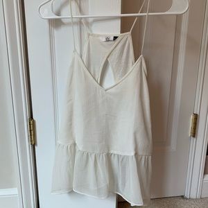 Dolce Vita Cream V-Neck Tank Top